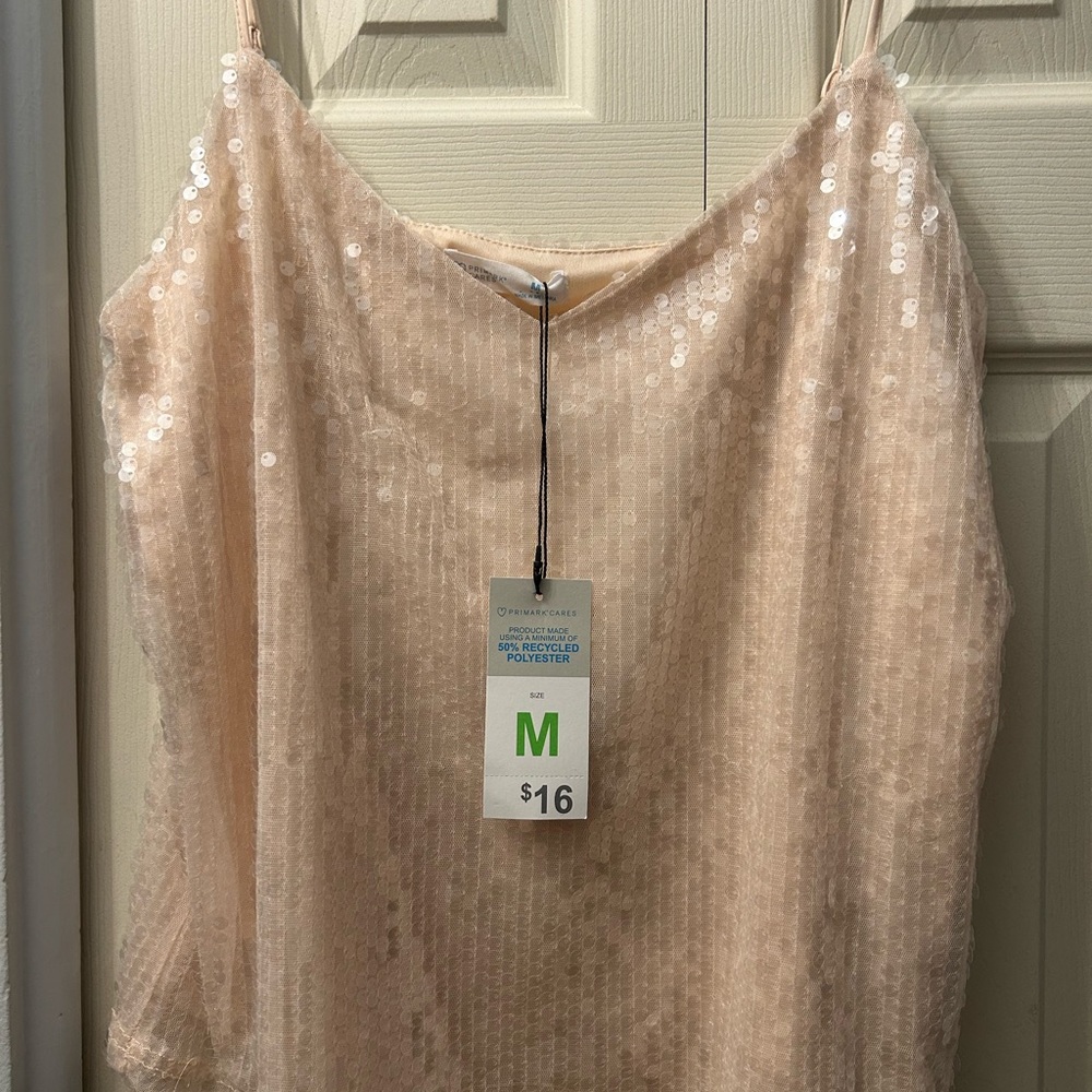 Primark Sequin Beige Top